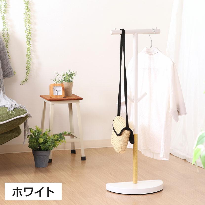 ポールハンガー バックパックスタンド カバン掛け 壁にピッタリ半円台座 スチール製 省スペース 幅330×奥行180×高さ900mm | 不二貿易 | 06