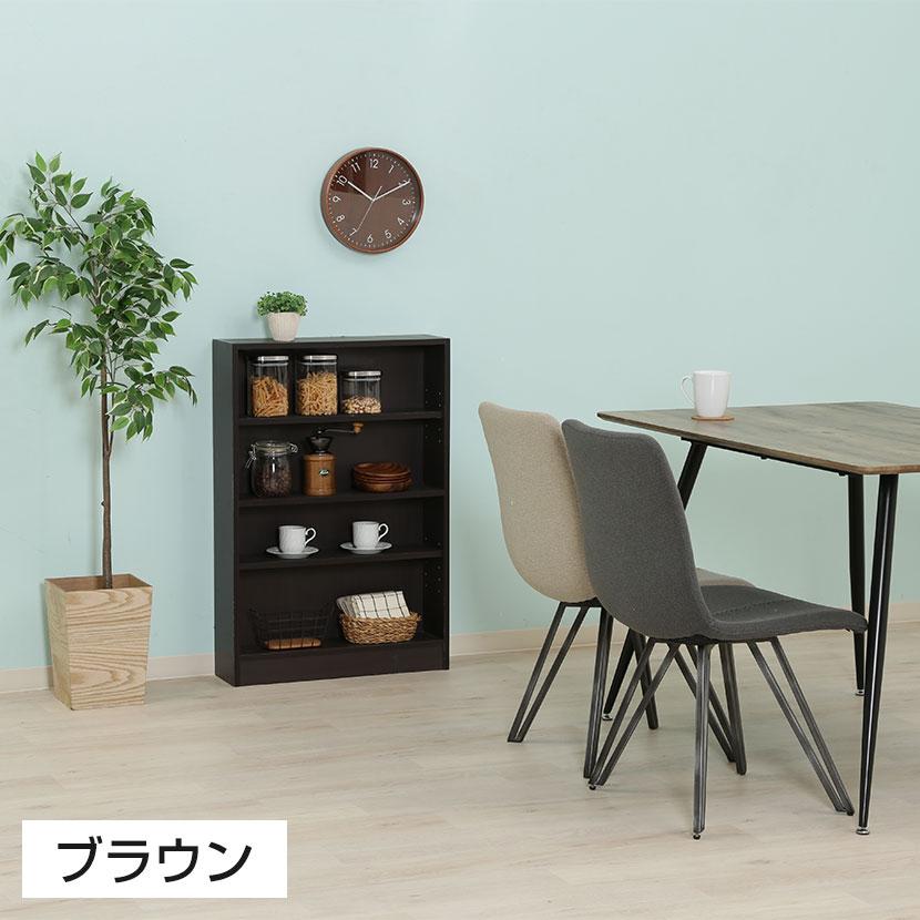 マルチユースラック 収納ラック 本棚 シンプルデザイン 木製 可動棚付き シェルフ コミックラック コミック収納 雑誌 簡単組立 幅600×奥行168×高さ890mm | 不二貿易 | 03