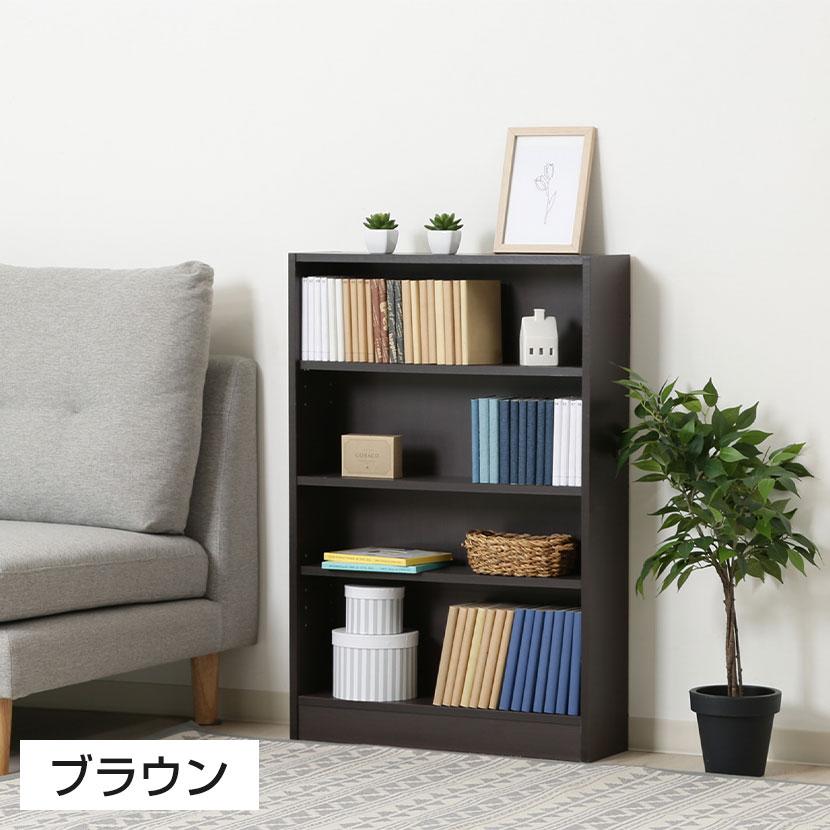 マルチユースラック 収納ラック 本棚 シンプルデザイン 木製 可動棚付き シェルフ コミックラック コミック収納 雑誌 簡単組立 幅600×奥行168×高さ890mm | 不二貿易 | 04