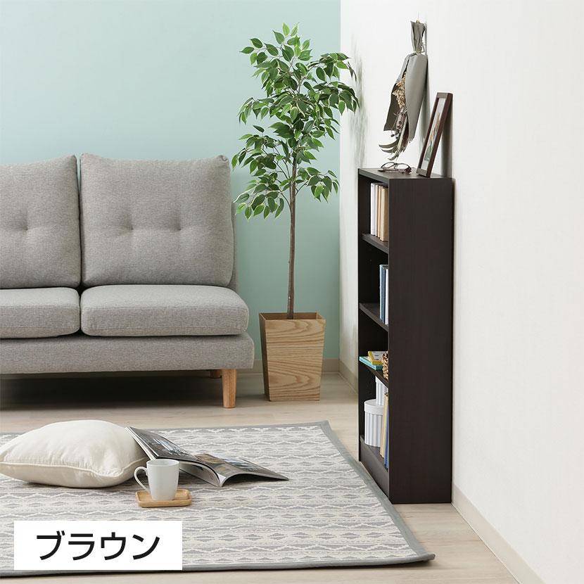 マルチユースラック 収納ラック 本棚 シンプルデザイン 木製 可動棚付き シェルフ コミックラック コミック収納 雑誌 簡単組立 幅600×奥行168×高さ890mm | 不二貿易 | 05