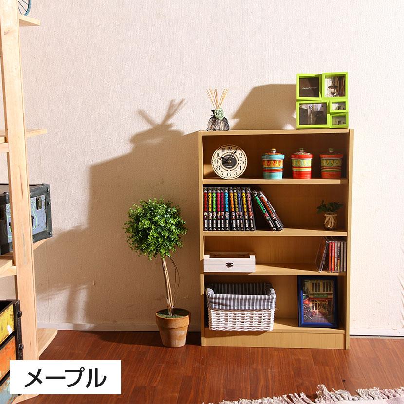 マルチユースラック 収納ラック 本棚 シンプルデザイン 木製 可動棚付き シェルフ コミックラック コミック収納 雑誌 簡単組立 幅600×奥行168×高さ890mm | 不二貿易 | 07