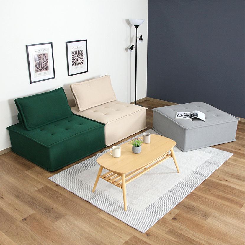 MY STYLEソファ ゆったりサイズ 使い方自由 リビング エントランス 幅940×奥行940×座面高さ380mm | 不二貿易 | 02