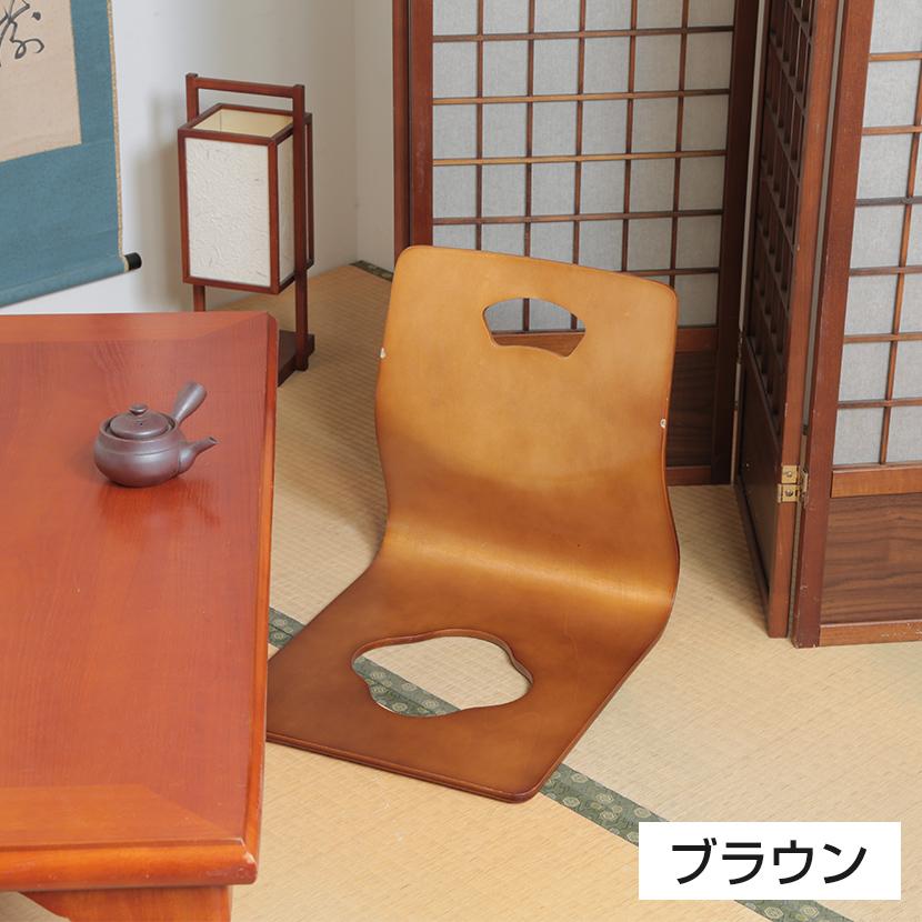 4脚セット 和座イス 業務用 飲食店 旅館 簡単 スタッキング可能 リーズナブル 幅395×奥行520×座面厚さ10mm | 不二貿易 | 02