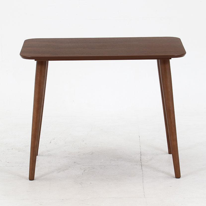 ダイニングテーブル カウル ワークテーブル カジュアル 木のぬくもり 天然木 ウォールナット突板仕様 幅900×奥行600×高さ695mm |  | 02