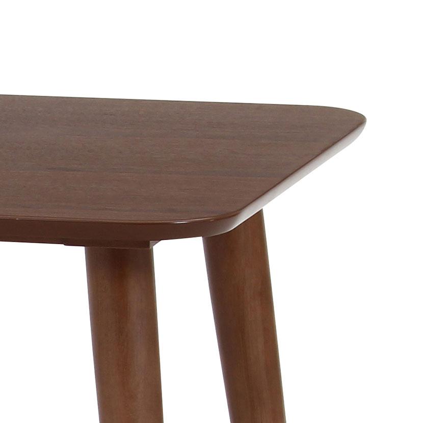 ダイニングテーブル カウル ワークテーブル カジュアル 木のぬくもり 天然木 ウォールナット突板仕様 幅900×奥行600×高さ695mm |  | 04