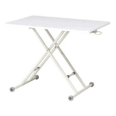 昇降式テーブル テーブル 座卓 ローテーブル ホームオフィス 在宅勤務 折りたたみ式 高さ調整可 幅900mm×奥行600mm×高さ107〜695mm | 不二貿易