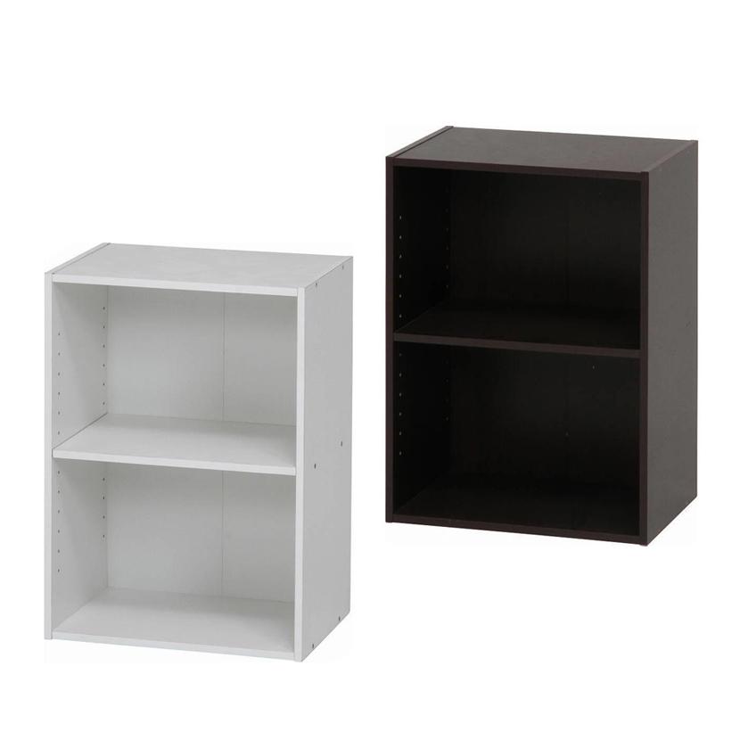 カラーボックス 可動棚 多目的収納 使い方自由 2段 幅418×奥行290×高さ590mm | 不二貿易