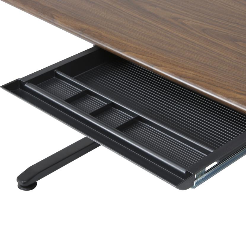 不二貿易 平机 ワークデスク ベーシック パーティクルボード×スチール  