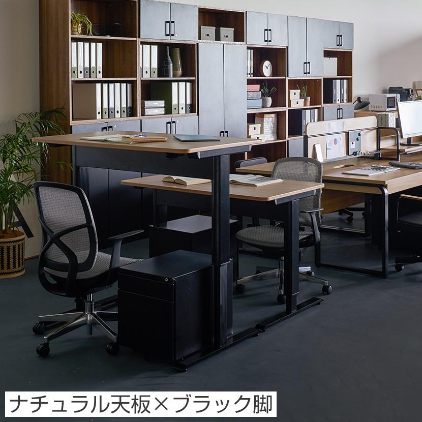 天板：ホワイト/脚：ホワイト 天板：ホワイト/脚：ブラック入荷未定 法人様限定 昇降デスク フォリット 幅1200 奥行700 高さ700〜1130 スタンディングデスク | オフィスコム | 03