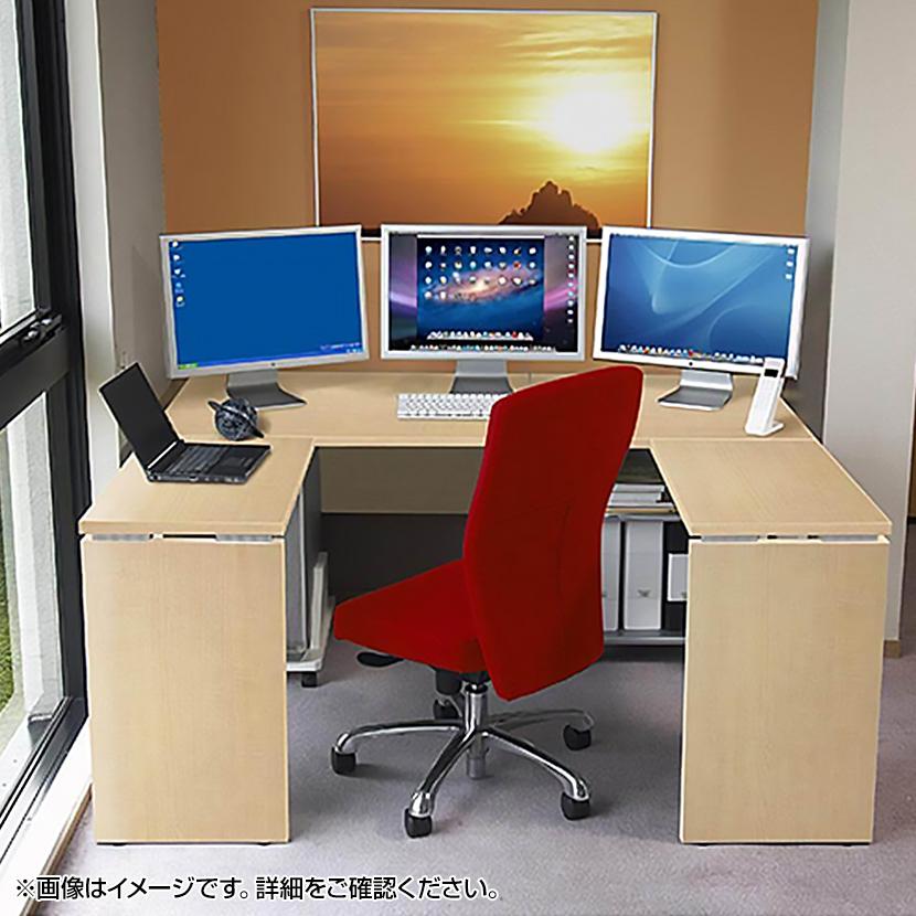 Garage(ガラージ) AF164H AFデスク オフィスデスク パソコンデスク 学習机 事務机 木目 幅1600×奥行450×高さ700mm_3