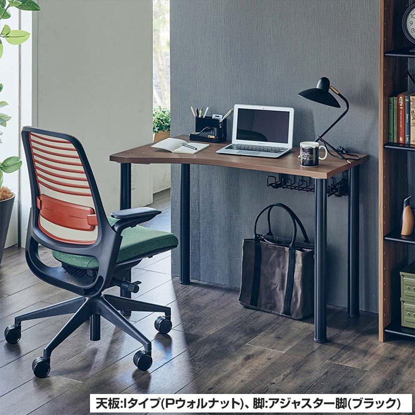 Garage(ガラージ) D3デスク 天板Dタイプ 上下昇降脚 オフィスデスク 在宅勤務 テレワーク 幅1200×奥行1000×高さ715mmの画像