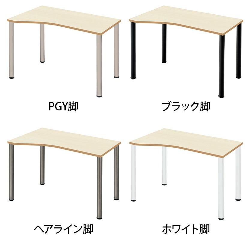 Garage(ガラージ) D3デスク 天板Iタイプ アイボリー木目 アジャスター脚 オフィスデスク 在宅勤務 テレワーク 幅1000×奥行600×高さ715mmの画像