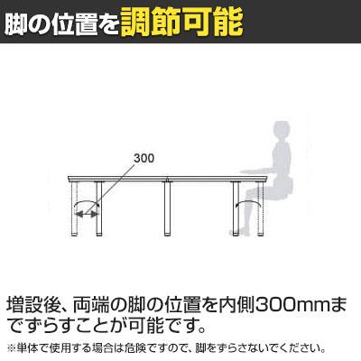 パソコンデスク おしゃれ Garage デスク fantoni GT 幅180cm ワークデスク テーブル 学習 オフィス 作業台 事務 T字脚 幅1800×奥行800×高さ720mm GA-GT-188H_11