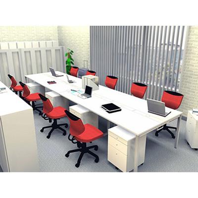 【半額SALE中】【Garage／ガラージ】会議テーブル 6人掛け フリースタイルデスク ホワイト 美品 ミーティングテーブル 事務所 オフィス家具 法人向け 席数調整可能 幅360cm 奥行120cm 高さ72.3cm 型番GA-MR3612 東京都港区南青山 平日10時〜19時対応 直接引取可 着払い発送相談可 Garage（ガラージ） フリーアドレスデスク 6人用 会議用テーブル