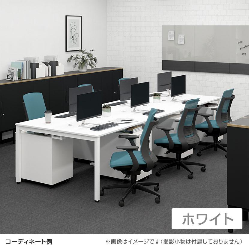 Garage マルチパーパステーブル フリーアドレスデスク ミーティングテーブル 会議用テーブル 配線収納付き 幅4800×奥行1200×高さ720mm MP-4812SS_4