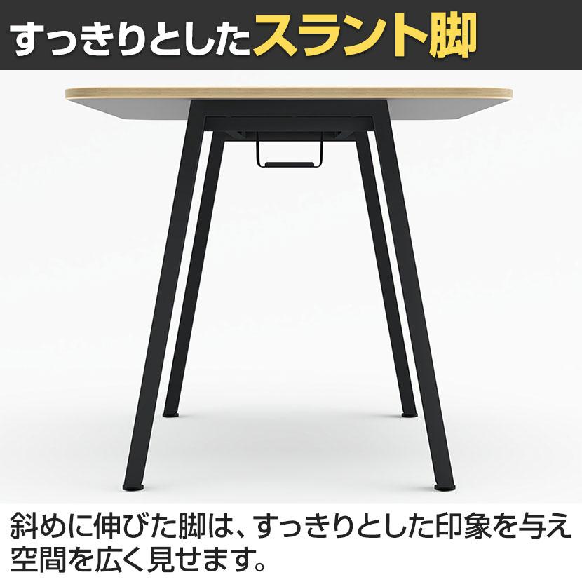 Garage MRフリースタイルデスク フリーアドレスデスク 会議テーブル リビングテーブル 抗菌・指紋レス天板 幅1400×奥行800×高さ722mm 配線収納付き GA-MR1480の画像