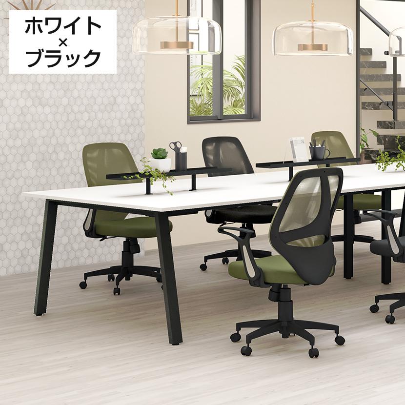 【半額SALE中】【Garage／ガラージ】会議テーブル 6人掛け フリースタイルデスク ホワイト 美品 ミーティングテーブル 事務所 オフィス家具 法人向け 席数調整可能 幅360cm 奥行120cm 高さ72.3cm 型番GA-MR3612 東京都港区南青山 平日10時〜19時対応 直接引取可 着払い発送相談可 Garage（ガラージ） フリーアドレスデスク 6人用 会議用テーブル