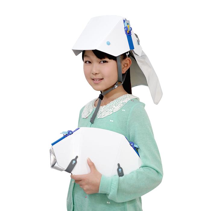 たためるヘルメット　タタメット　ズキン3　ヘルメット　お得な10人用セット　プレーンタイプ　オフィスに常備　SOHO向け　防災頭巾