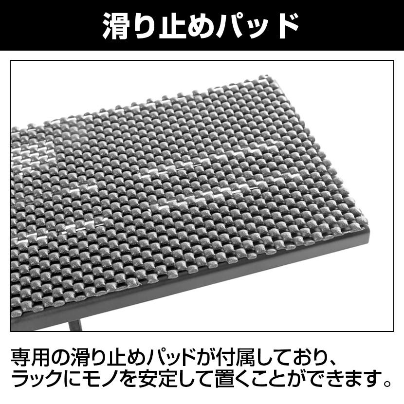 ディスプレイラック テレビ上ラック 幅600mm 耐荷重6kg 滑り止めパット付き Gh Dtba02 工具不要 角度調整脚 新作入荷 モニター上部に設置