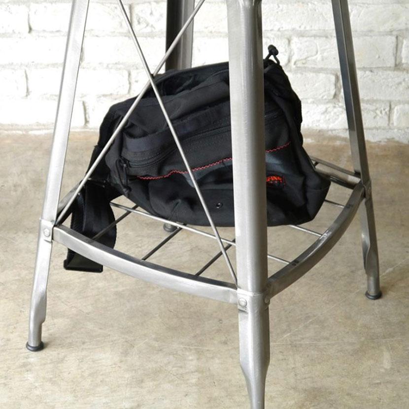 1281 HIGH CHAIR ハイチェア ダイニングチェア 収納付き カウンターチェア カフェチェア スチール脚 幅410×奥行440×高さ920(座面高さ680)mm |  | 16