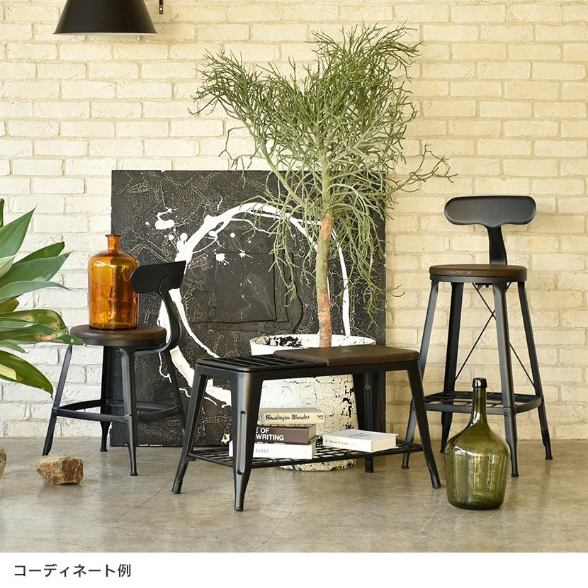 1281 HIGH CHAIR ハイチェア ダイニングチェア 収納付き カウンターチェア カフェチェア スチール脚 幅410×奥行440×高さ920(座面高さ680)mm |  | 02