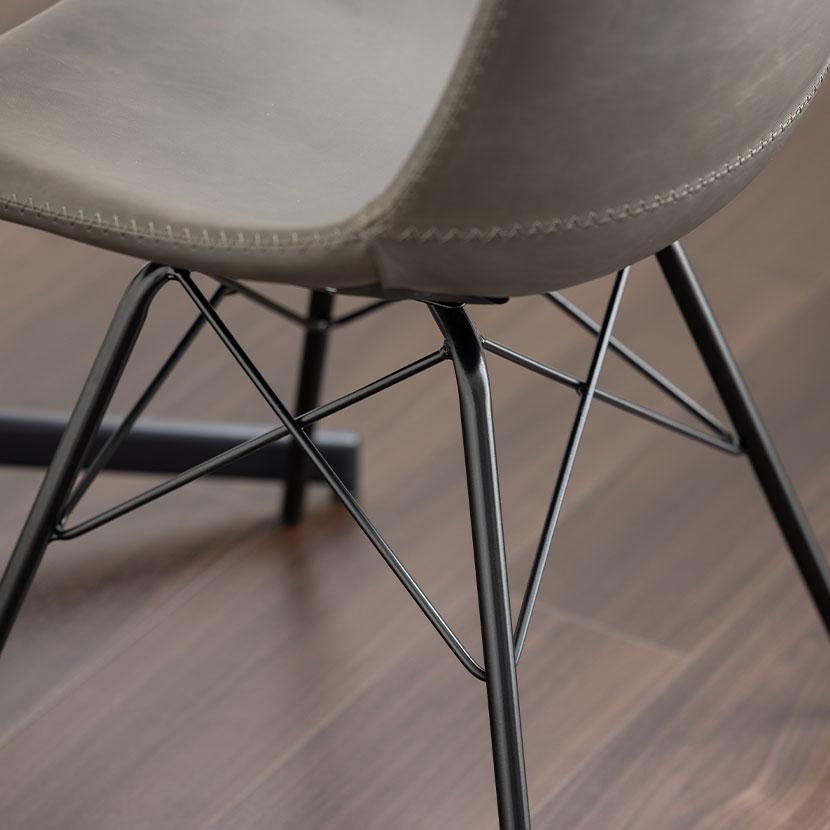 ダイニングチェア 回転式 レザー調 肘なし 回転チェア 食卓椅子 合皮