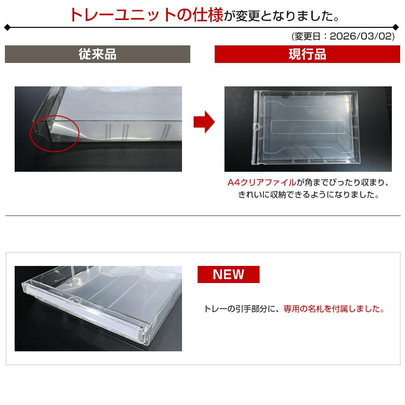 オフィス収納 HOSシリーズ トレーユニット 3列21段(A4浅型) 書類整理 収納 スチール書庫 国産 完成品 幅900×奥行400×高さ1050mmの画像