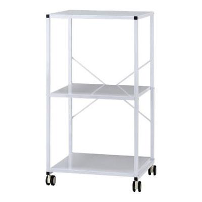 プリンターワゴン スチール 3段 キャスター付き 耐荷重100kg HS-YS-76