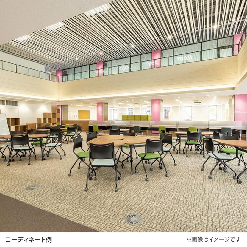 3脚セット 業務用 ネスティングチェア ミーティングチェア 会議用チェア 会議椅子 会議室 椅子 スタッキング可能 60mm大型キャスター採用 移動スムース | アイリスチトセ | 01