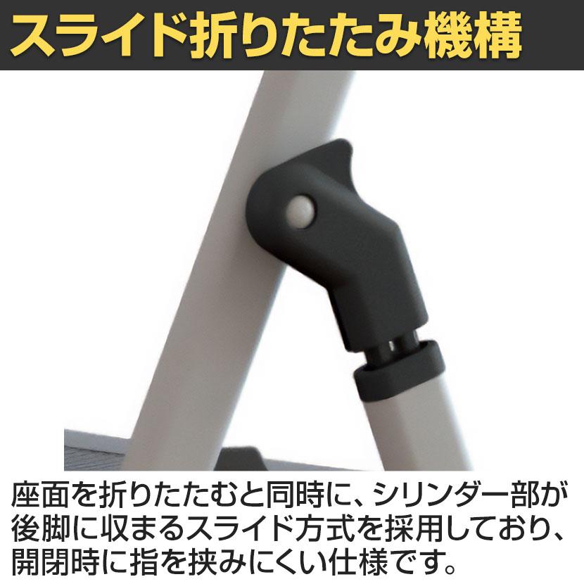 5脚セット 業務用 パイプ椅子 折りたたみ椅子 フォールディングチェア レギュラーサイズ 背もたれ 会議用椅子 スチールフレーム 高耐久 背:樹脂・座:パッド_4