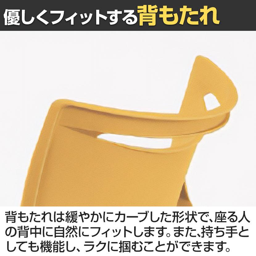 4脚セット 業務用 ミーティングチェア 会議用チェア 会議椅子 会議室 椅子 スタッキング可能 スタッキングチェア 背・座:樹脂タイプ 3次曲面座採用 | アイリスチトセ | 05