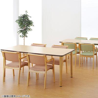 DWTテーブル 介護施設 食堂テーブル 木製スペーサー付き 高さ調節 幅1800×奥行900×高さ640〜740mm | アイリスチトセ | 05