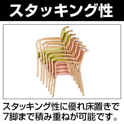 テンダーHG 4脚セット 介護施設 耐アルコール・耐次亜塩素酸 抗菌 難燃レザー スタッキング可 幅500×奥行630×座面高さ420mmの画像