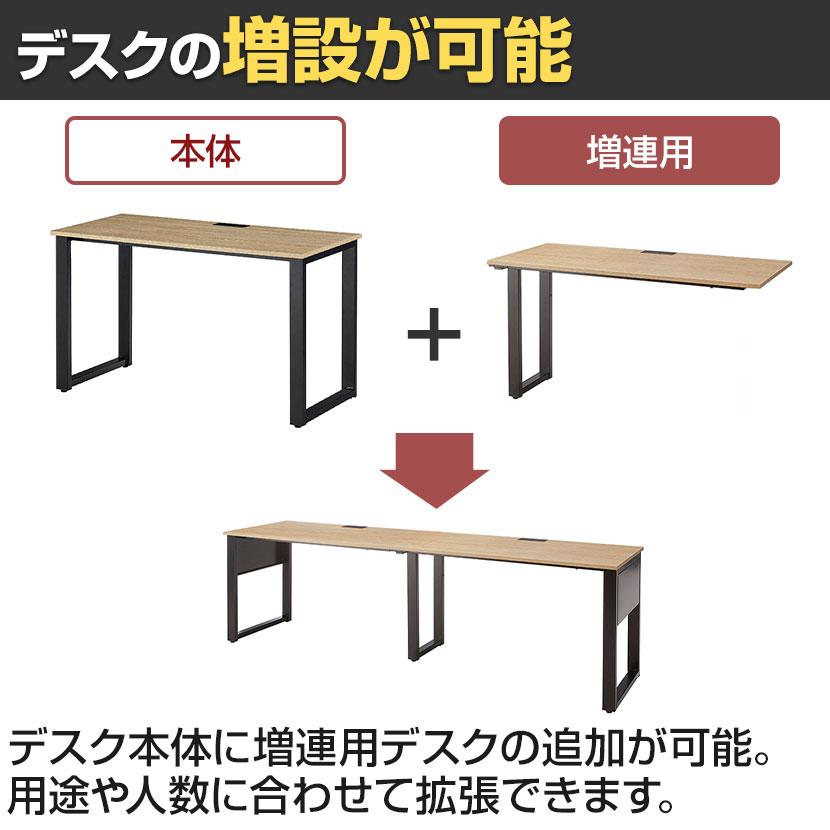 本体 ABW 片面デスク ワークデスク オフィスデスク 基本セット 壁面/単独使用可能 選べる天板×選べるスチール脚 幅1200×奥行600×高さ720mm_8