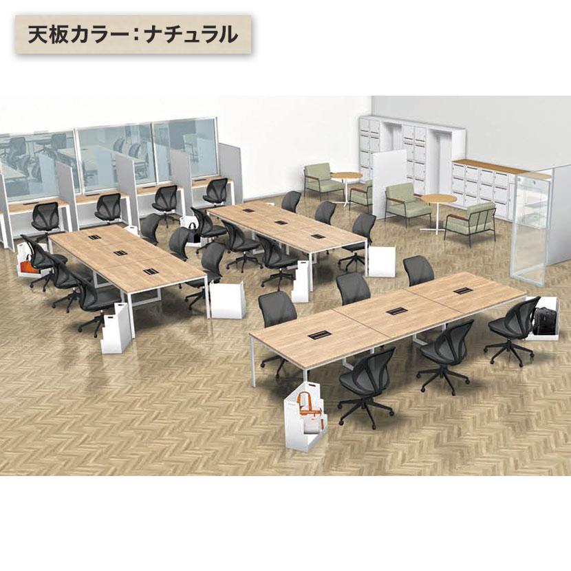 フレーム)ブラック5月中旬入荷 フリーアドレスデスク 4人用 会議用