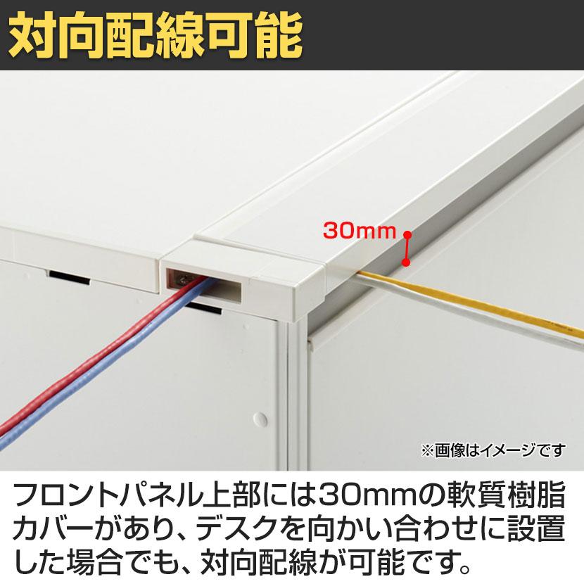 イナバ DUENA デュエナK ケースウェイカバー オフィスデスク スチール製 事務机 両袖机 センター引出し付 A4 3段 DUK-167-A3・A3 幅1600×奥行700×高さ720mm_9
