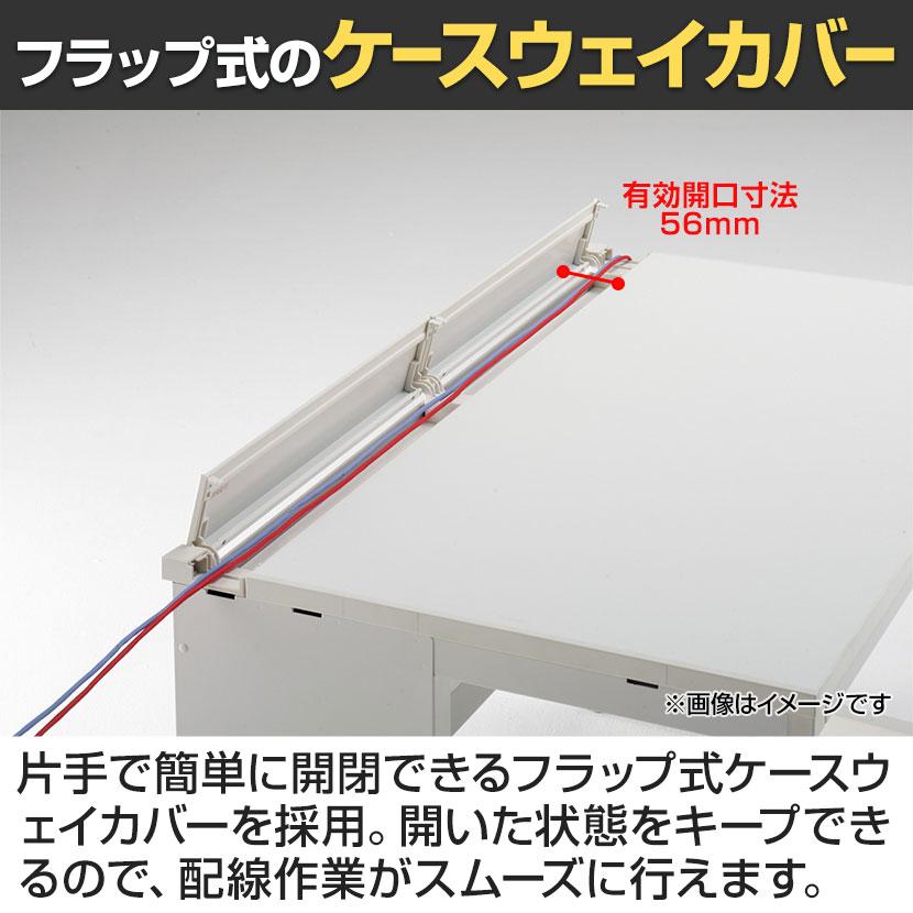 イナバ DUENA デュエナK ケースウェイカバー オフィスデスク スチール製 事務机 両袖机 センター引出し付 A4 3段 DUK-147-A3・A3 幅1400×奥行700×高さ720mm_5