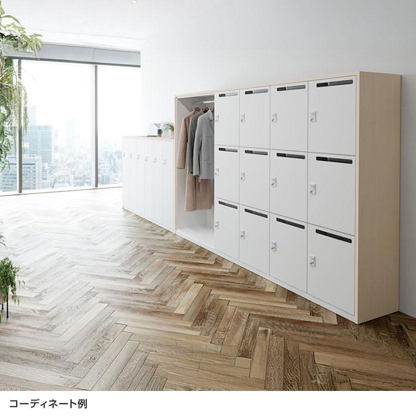 イナバ iprea イプリア 投函口付 ダイヤル錠 4人用 Mサイズ パーソナルロッカー 収納 国産 IPR-11-4P-DP TP0041 幅900×奥行450×高さ1125mmの画像