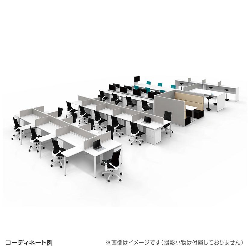 本体 ITOKI(イトーキ) INTERLINK R インターリンクRパネル脚・両面タイプスタートセット フリーアドレスデスク 幅1600×奥行1600×高さ720mm CLR-166SES_5