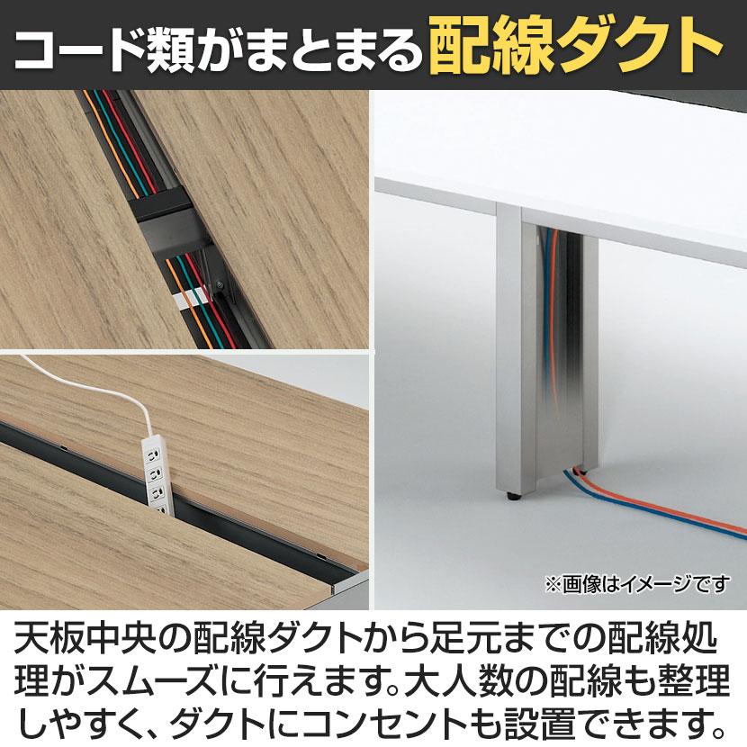 本体 ITOKI(イトーキ) INTERLINK R インターリンクRパネル脚・両面タイプエンドセット フリーアドレスデスク 幅2000×奥行1600×高さ720mm CLR-206EES | イトーキ | 10