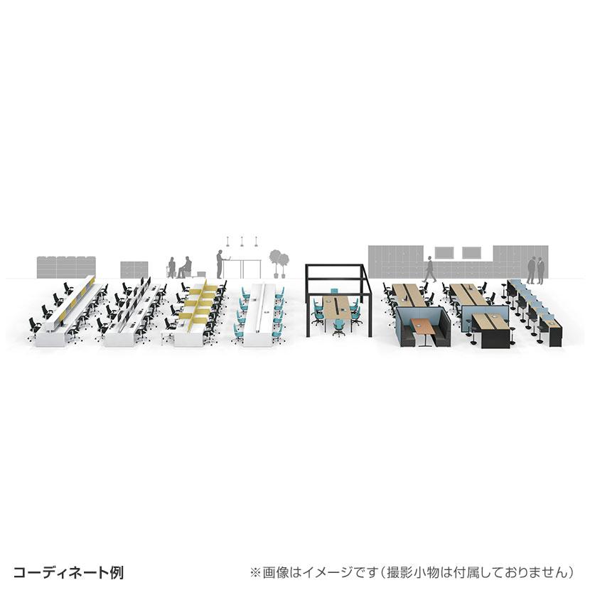 本体 ITOKI(イトーキ) INTERLINK R インターリンクRパネル脚・両面タイプスタートセット フリーアドレスデスク 幅2000×奥行1600×高さ720mm CLR-206SES_6