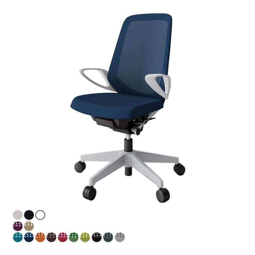 ノートチェア ITOKI(イトーキ) ハイバック ループ肘付き メッシュ 抗