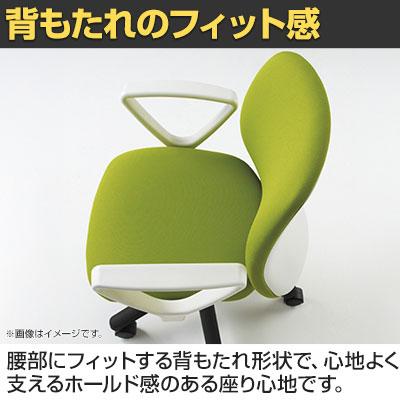 ITOKI ボニートチェア セレクトタイプ 肘なし オフィスチェア 抗ウイルス布張り ナイロン双輪キャスター KT-170PV_8