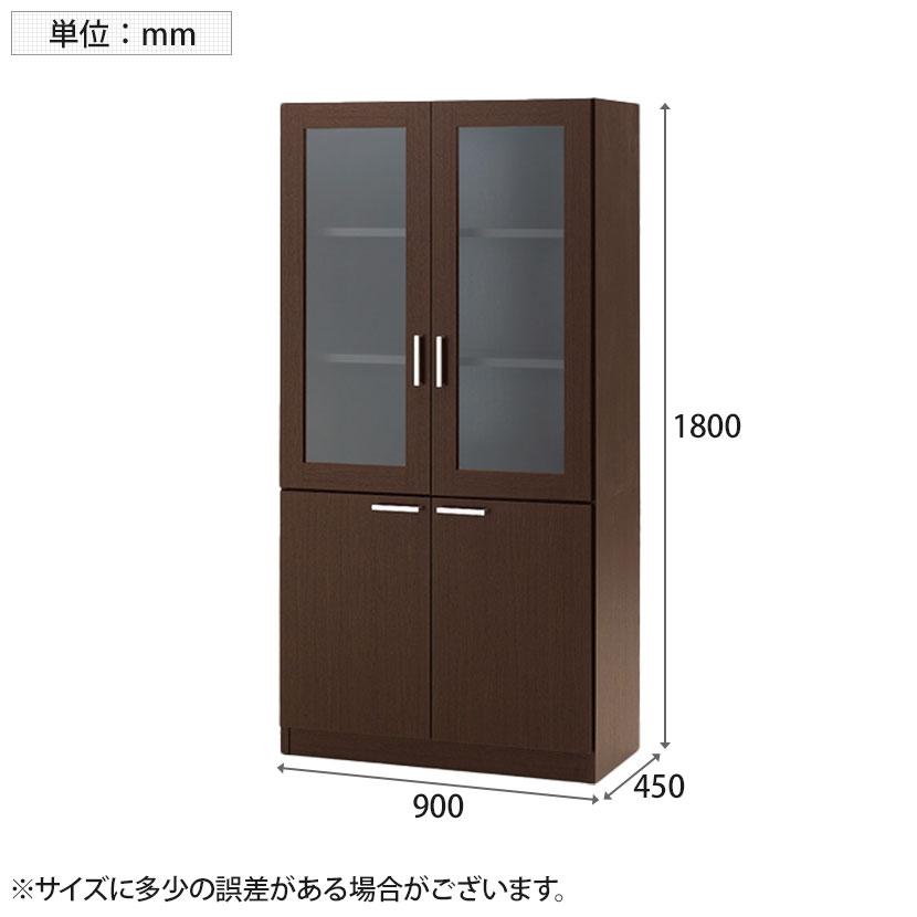 イトーキ（ITOKI） 役員家具X11シリーズ ガラス扉付書棚 棚板付 突板