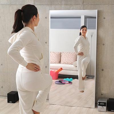 割れない鏡 リフェクスミラー 特大姿見 幅850×厚さ27×高さ1700mm 軽い 安全 学校 病院 施設 教室 |  | 03