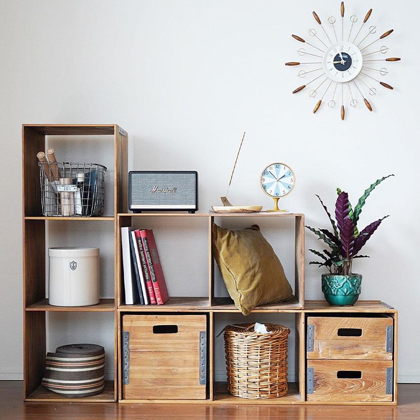 ACME Furniture 迅速 木製オープンシェルフ ブラウン ACME Furniture 迅速 木製オープンシェルフ ブラウン