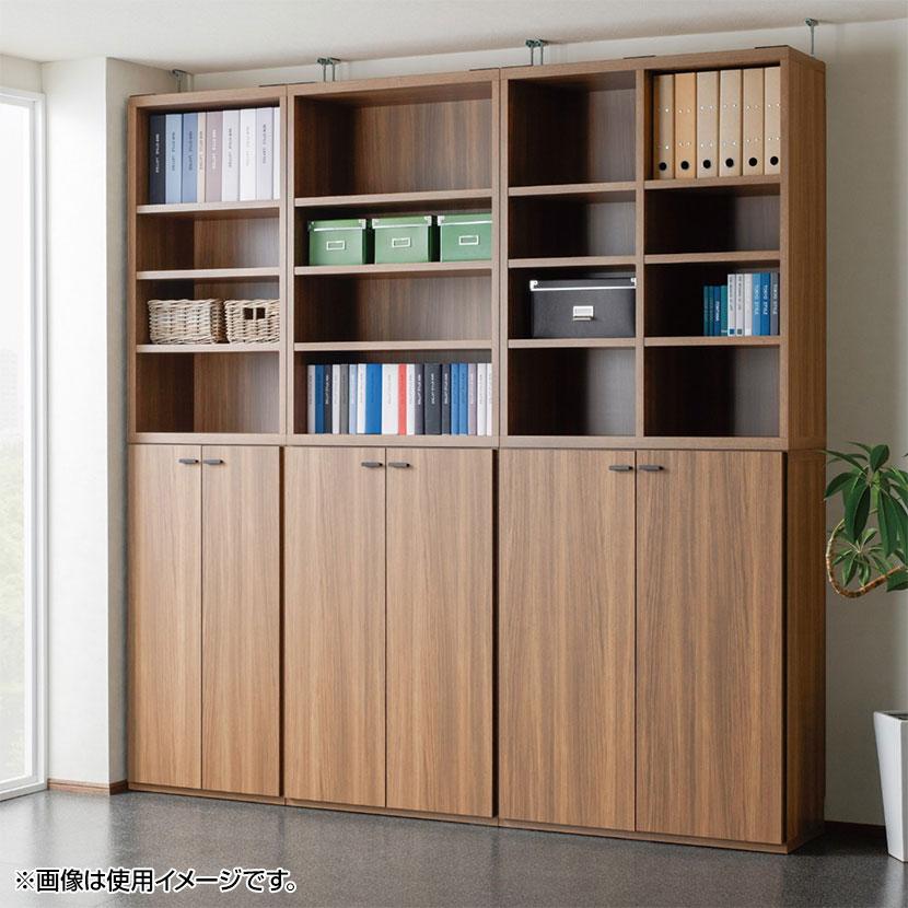 フナモコ システム収納 リビングシェルフ オープン 幅900×奥行367×高さ1138mmの画像