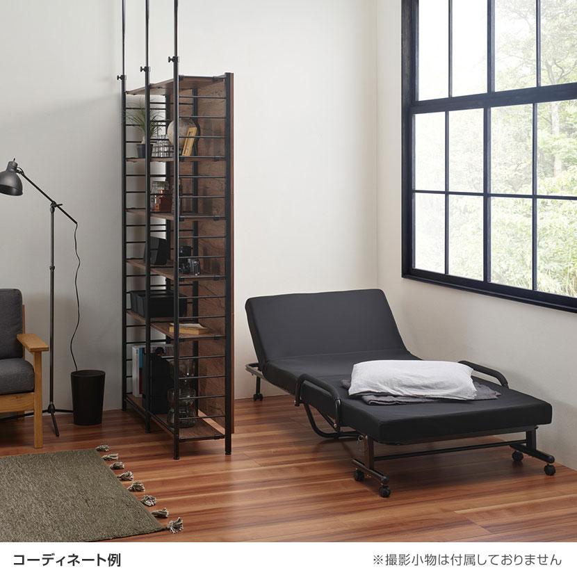 低反発マット付き 折りたたみベッド 省スペース 簡単折りたたみ 優しい