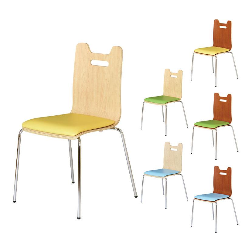 4脚セット ミーティングチェア 本体:成形合板 座面:パッド付 耐次亜塩素酸・アルコール 抗菌 防炎張地 メッキ脚仕様 幅505×奥行505×座面高460mm | 弘益