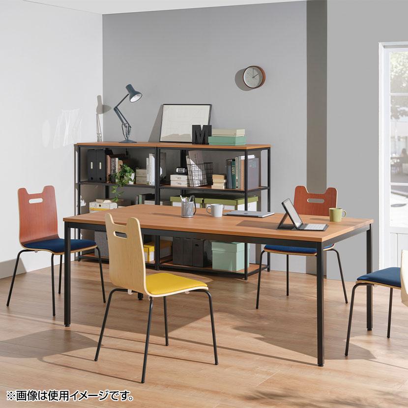 4脚セット ミーティングチェア 本体:成形合板 座面:パッド付 耐次亜塩素酸・アルコール 抗菌 防炎張地 メッキ脚仕様 幅505×奥行505×座面高460mm | 弘益 | 03